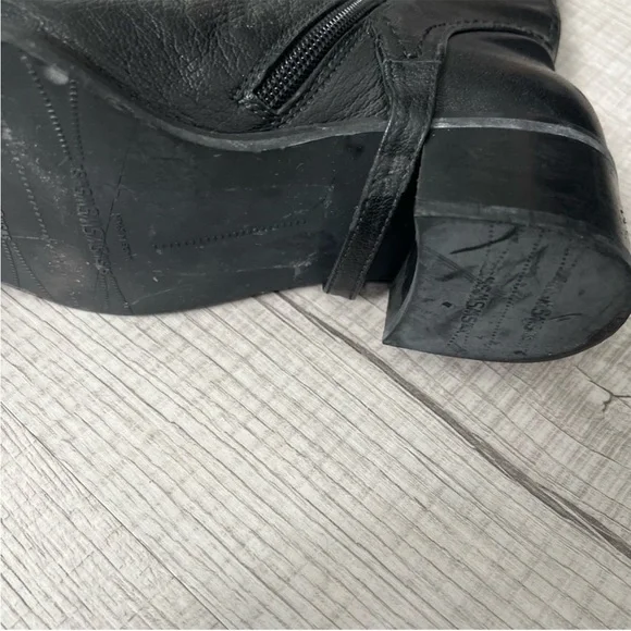 STUART WEITZMAN Heel Riding Moto Boots Knee High Size 5.5 - Picture 11 of 13